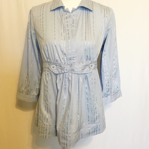 🛍 “HOST PICK” Motherhood Light Blue Blouse Medium - Picture 8 of 8